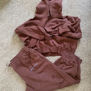 Free People Brown Sweat set